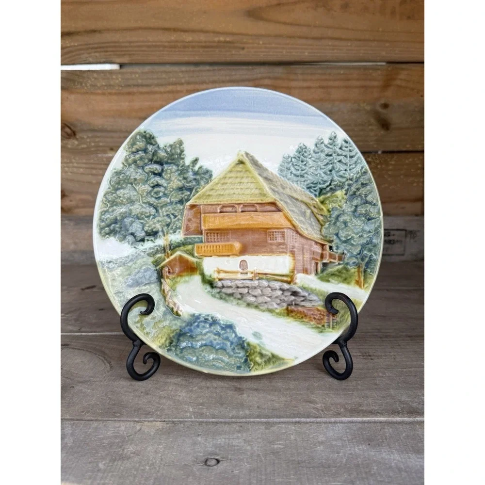 Decorative Plate Country Cottage Made in‎ Germany Ready to Hang 9